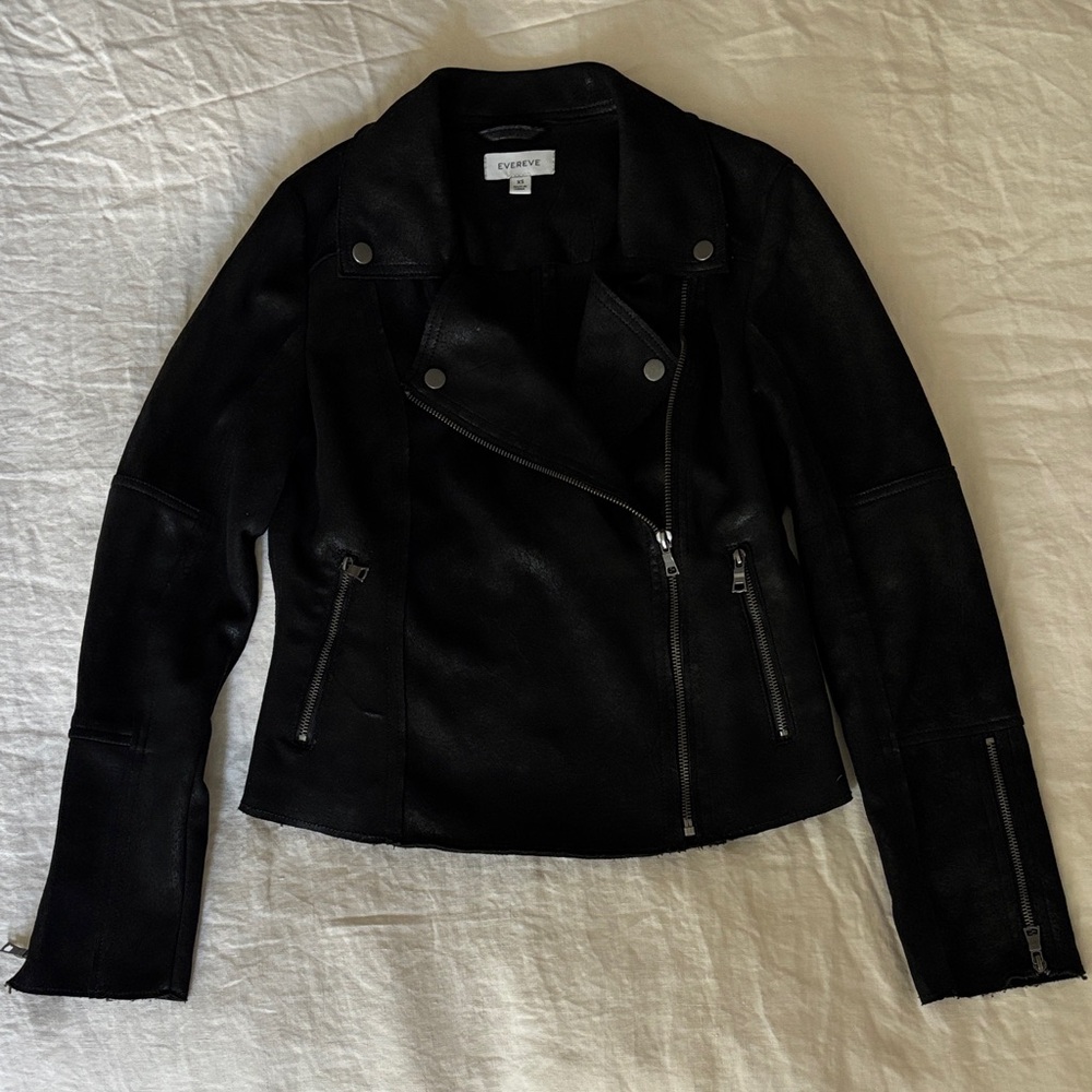 Everly Women's Black Leather Jacket